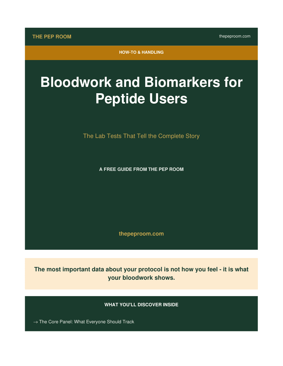 Cover of Bloodwork And Biomarker Guide