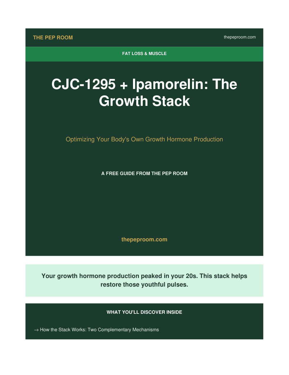 First page preview of CJC-1295 Ipamorelin Stack Guide