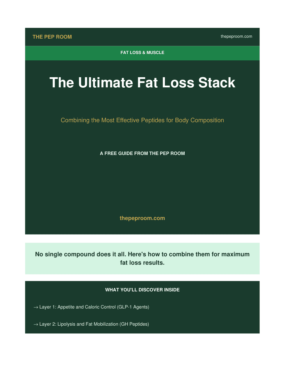 First page preview of Fat Loss Stack Guide
