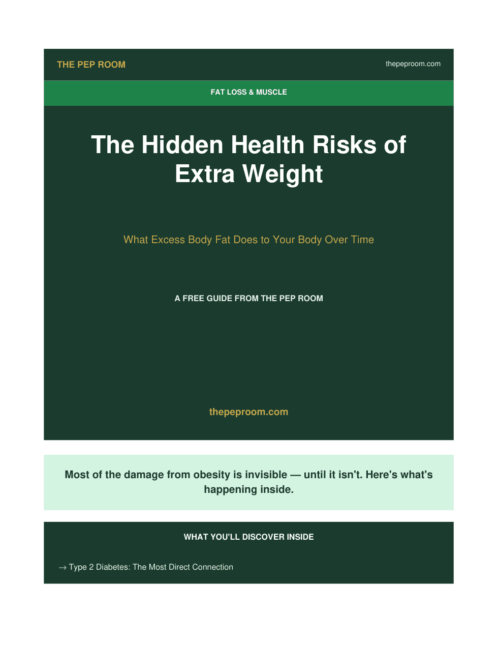 First page preview of Hidden Health Risks Of Extra Weight