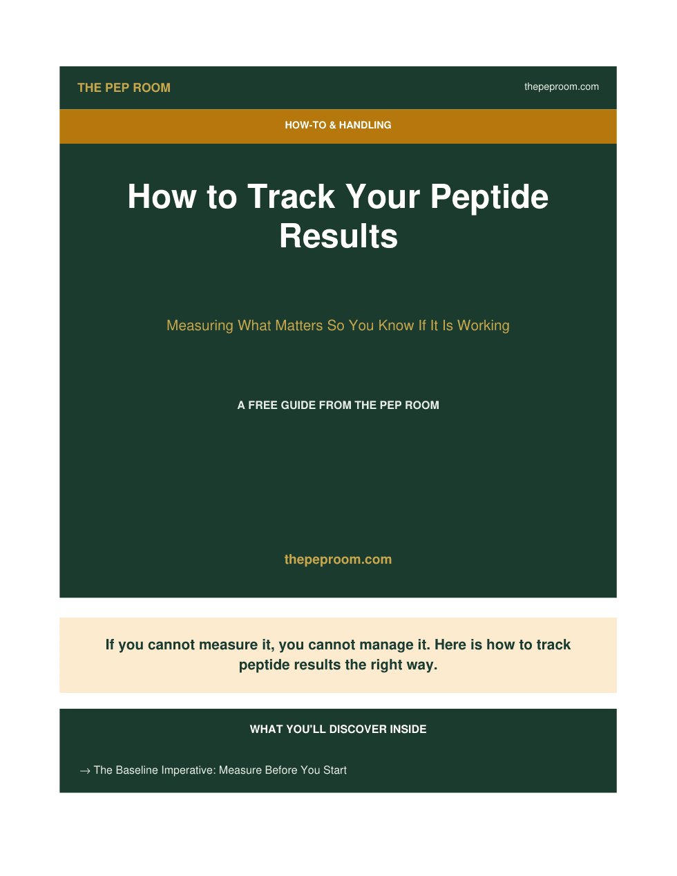 First page preview of How To Track Your Results