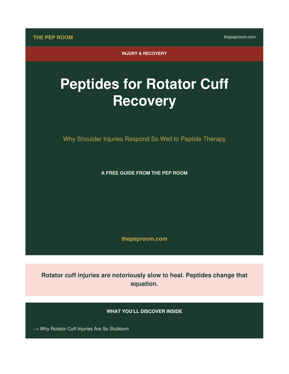 First page preview of Peptides For Rotator Cuff Recovery