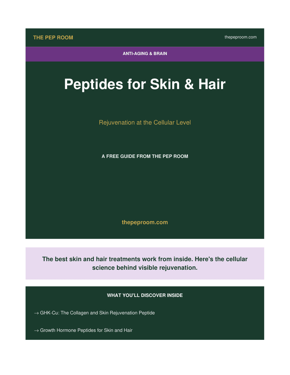 First page preview of Peptides For Skin And Hair