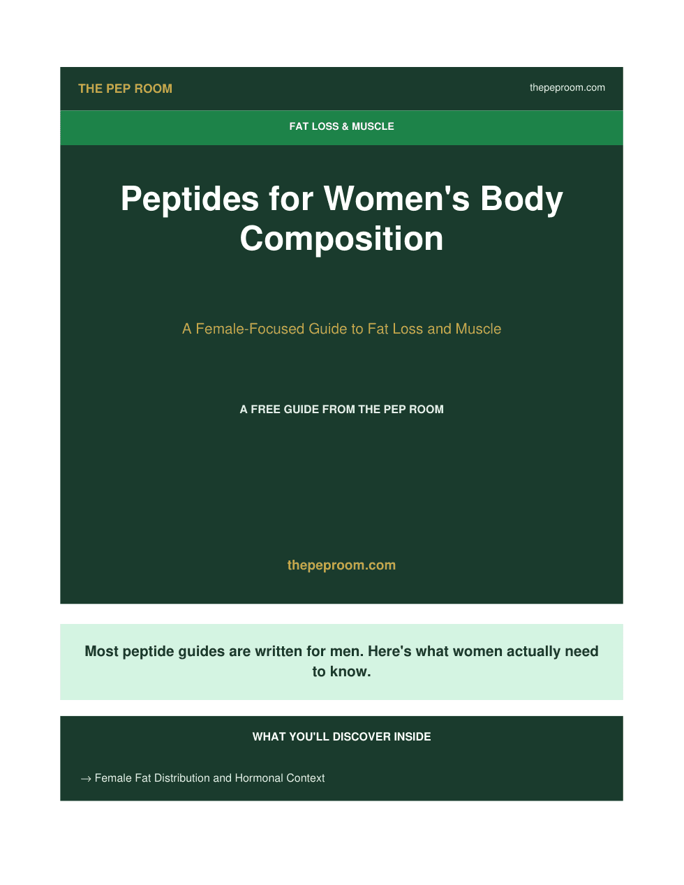 First page preview of Peptides For Womens Body Composition