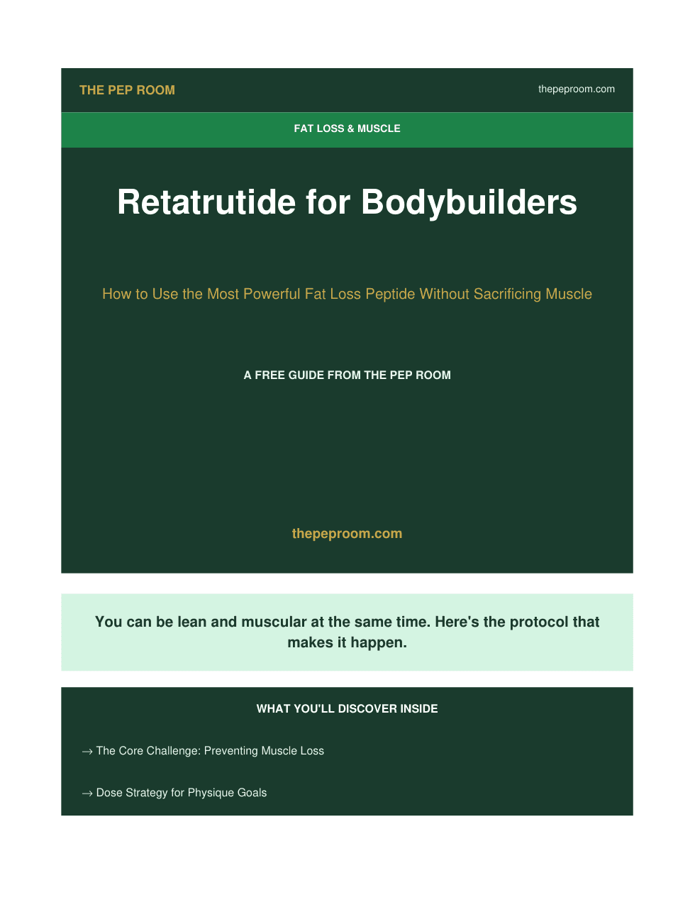 First page preview of Retatrutide For Bodybuilders