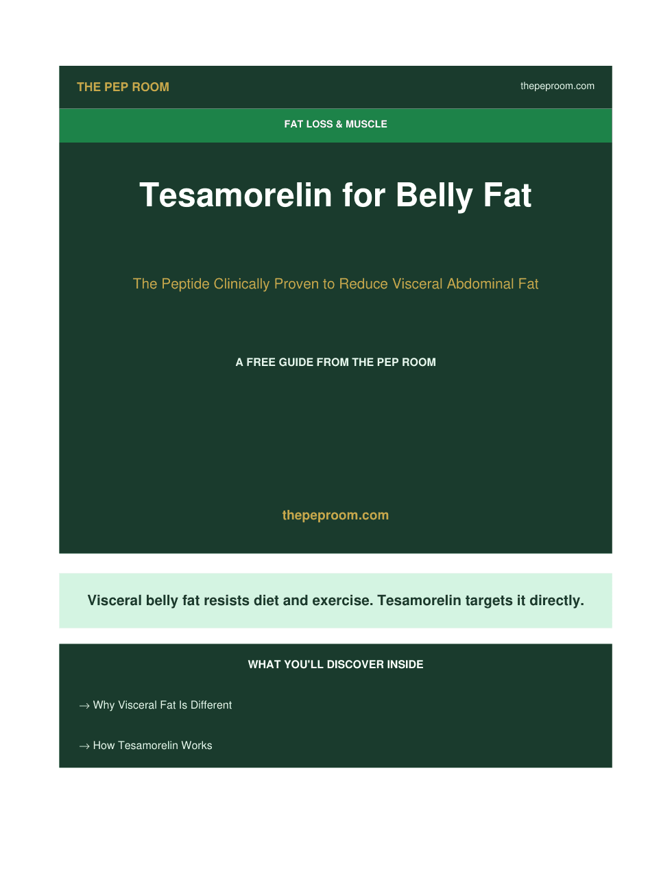 First page preview of Tesamorelin For Belly Fat